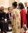 post performance greeting with Mrs. Beate Gordon