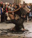 Eiko with DonChristian Jones at the Cathedral of St Joh  the divine